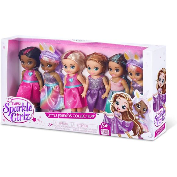 Zuru Sparkle Girlz Little Friends 6 Doll Collection - NIB - Picture 2 of 4